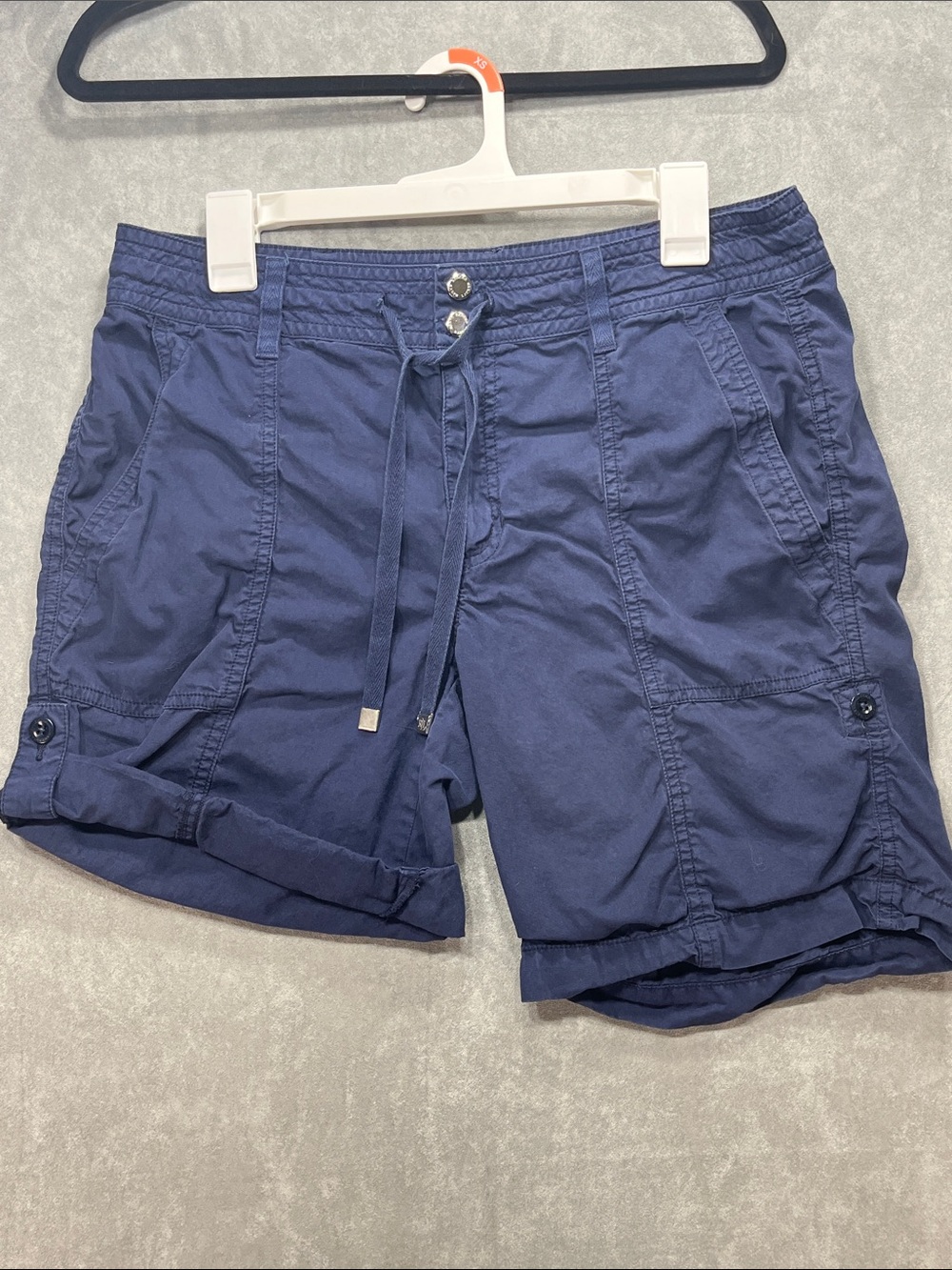 Lauren Ralph Lauren Navy Cargo Utility Shorts Size 4 Cotton
